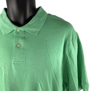 Mens Boca Classics Short Sleeve Polo Shirt Sz M Green Cotton